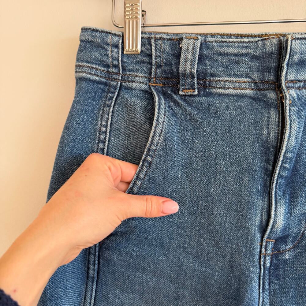 Madewell Tapered Denim Trousers High Rise Casual Jeans Blue 25 - Picture 6 of 11